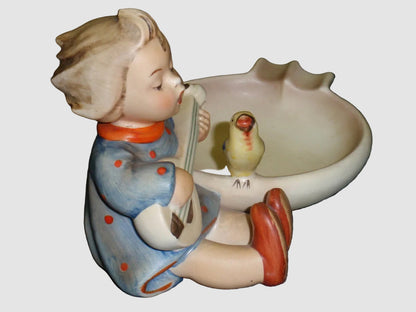 "Joyful" Goebel Hummel Ashtray Figurine #33 (3.5" x 6" TMK-2 Full Bee)