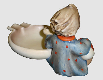 "Joyful" Goebel Hummel Ashtray Figurine #33 (3.5" x 6" TMK-2 Full Bee)
