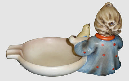 "Joyful" Goebel Hummel Ashtray Figurine #33 (3.5" x 6" TMK-2 Full Bee)