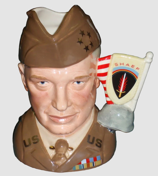 Royal Doulton General Dwight Eisenhower Character Jug D6937 Great Generals Collection Special Edition Vintage England
