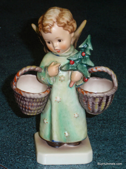 "Christmas Angel" Goebel Hummel Figurine #301 - Angel With Two Baskets And Christmas Tree!