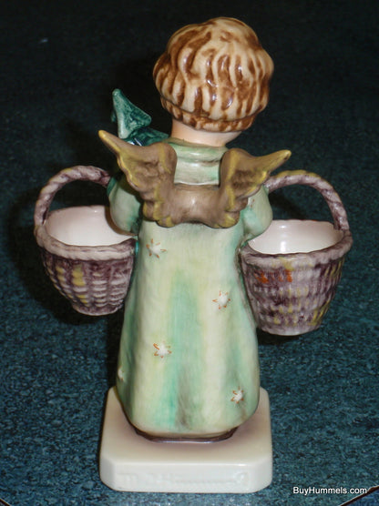 "Christmas Angel" Goebel Hummel Figurine #301 - Angel With Two Baskets And Christmas Tree!