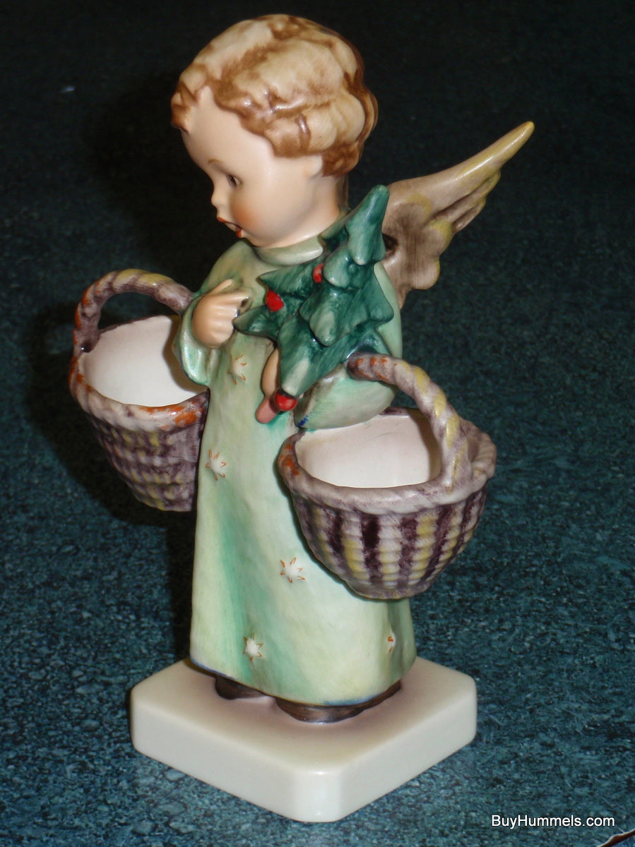 "Christmas Angel" Goebel Hummel Figurine #301 - Angel With Two Baskets And Christmas Tree!