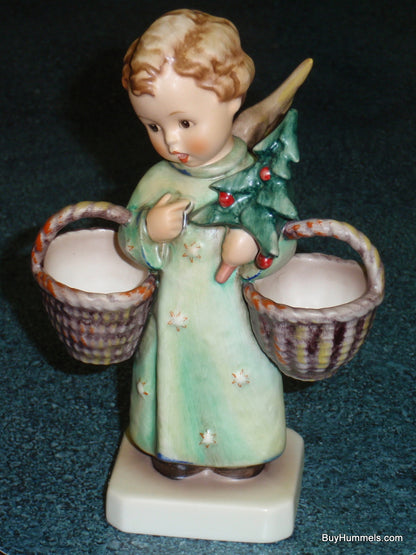 "Christmas Angel" Goebel Hummel Figurine #301 - Angel With Two Baskets And Christmas Tree!