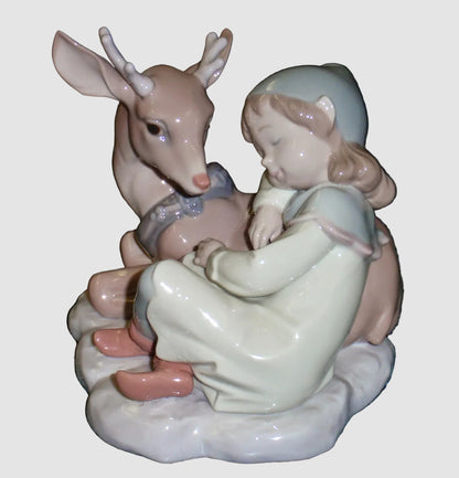"A Well Earned Rest" Lladro Santa's Secret Workshop Christmas Figurine #6897 (5")