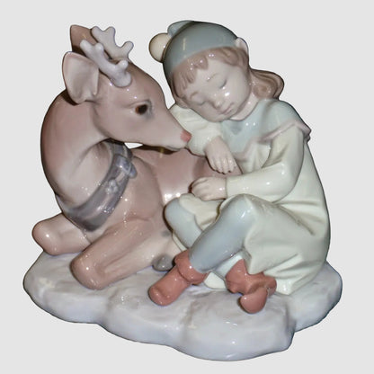 "A Well Earned Rest" Lladro Santa's Secret Workshop Christmas Figurine #6897 (5")