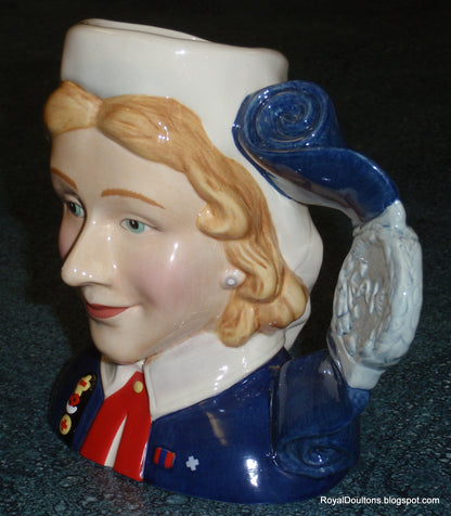 "Nurse" Royal Doulton Character Toby Jug D7216 With Original Box