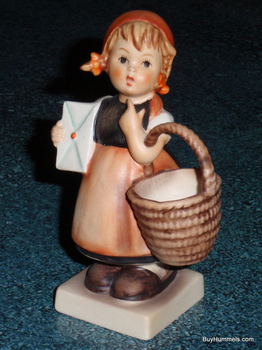 Goebel Hummel 13 2/0 Meditation Girl with Letter and Basket Figurine