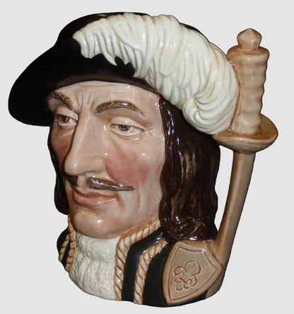 "Athos" The Three Musketeers Royal Doulton Character Jug D6439 Large (7.25")