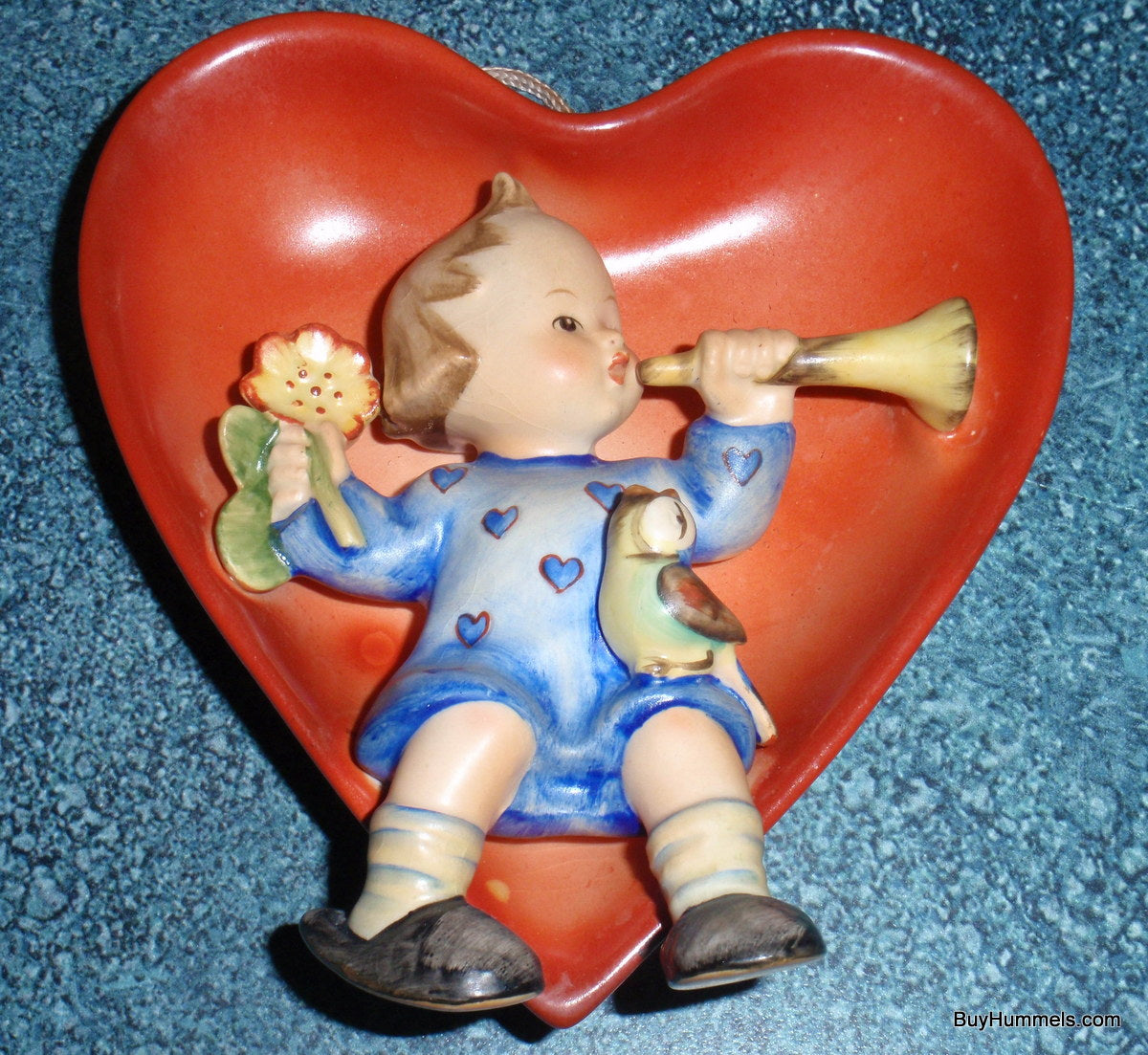 "Tuneful Goodnight" Goebel Hummel Heart Wall Plaque #180