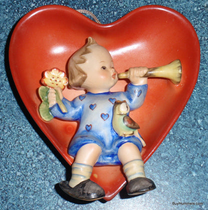 "Tuneful Goodnight" Goebel Hummel Heart Wall Plaque #180