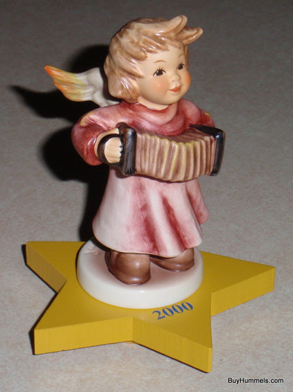 "Millennium Bliss" Goebel Hummel Annual Angel #2096/H - 2000 Edition with Base