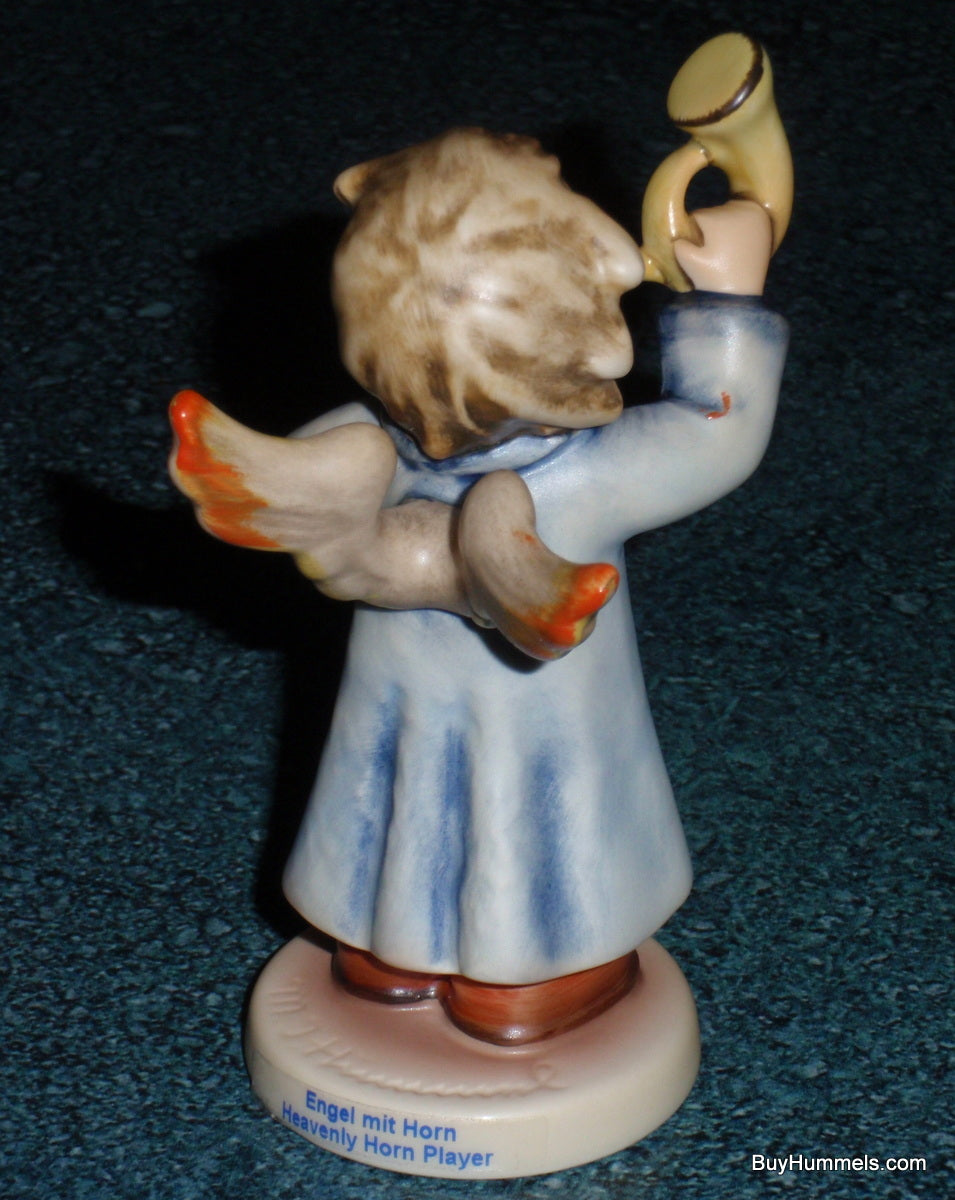 "Heavenly Horn Player" Goebel Hummel Angel Figurine #2096/J - TMK8 - First Issue Millennium