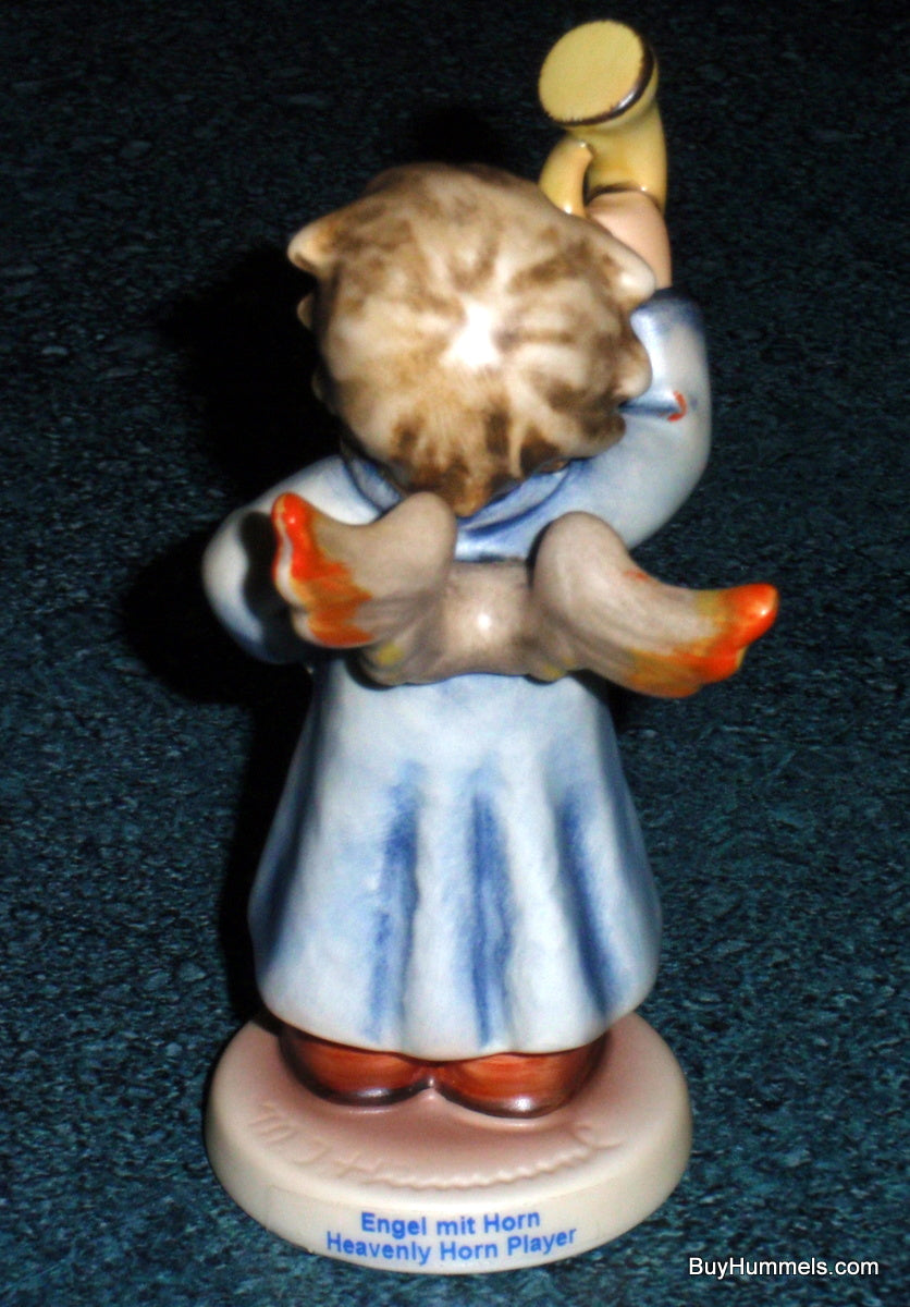 "Heavenly Horn Player" Goebel Hummel Angel Figurine #2096/J - TMK8 - First Issue Millennium