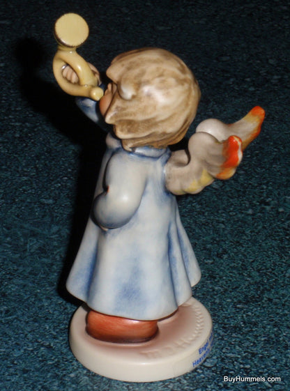 "Heavenly Horn Player" Goebel Hummel Angel Figurine #2096/J - TMK8 - First Issue Millennium