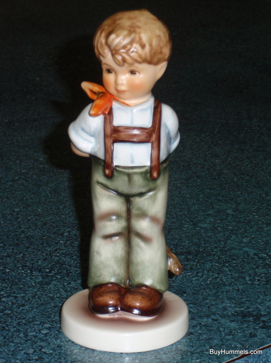 "I Didn't Do It" Goebel Hummel Figurine #626 TMK7 - Little Boy With Bow - CUTE!