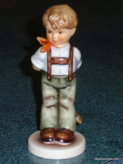 "I Didn't Do It" Goebel Hummel Figurine #626 TMK7 - Little Boy With Bow - CUTE!