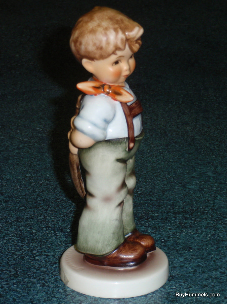 "I Didn't Do It" Goebel Hummel Figurine #626 TMK7 - Little Boy With Bow - CUTE!