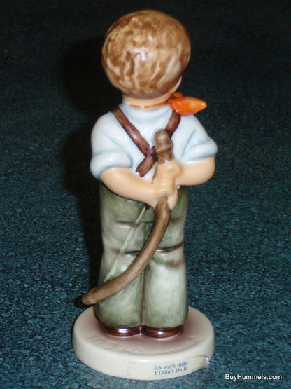 "I Didn't Do It" Goebel Hummel Figurine #626 TMK7 - Little Boy With Bow - CUTE!