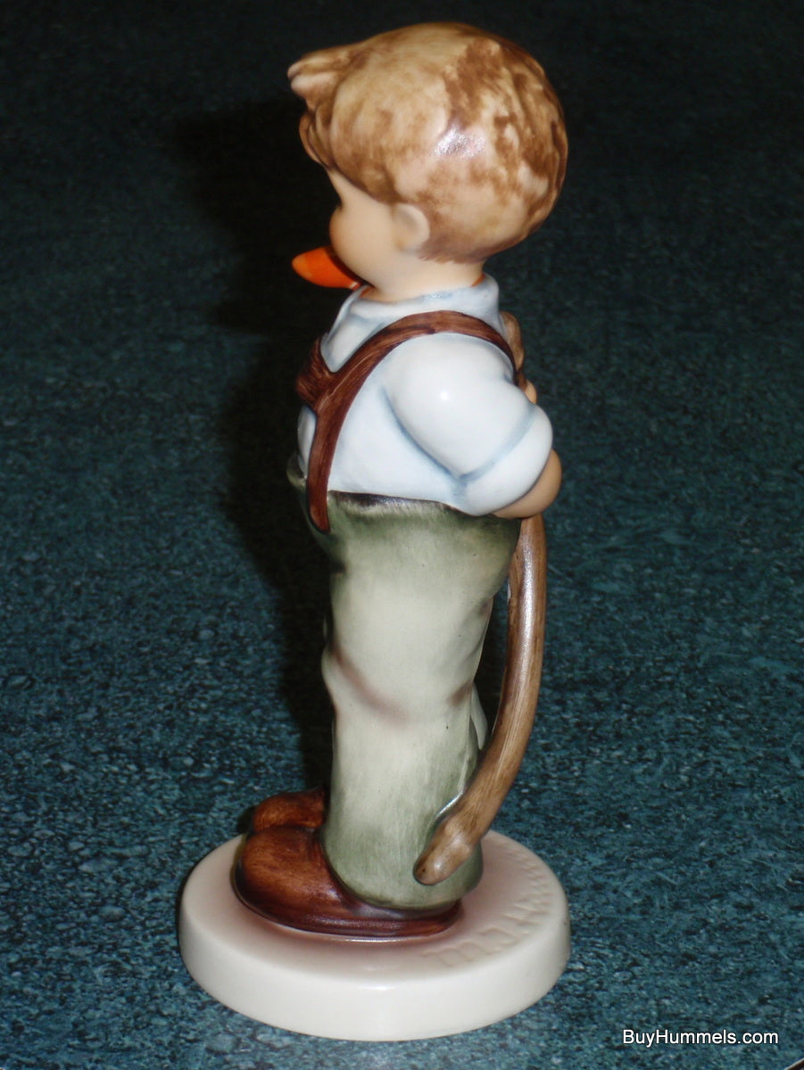 "I Didn't Do It" Goebel Hummel Figurine #626 TMK7 - Little Boy With Bow - CUTE!