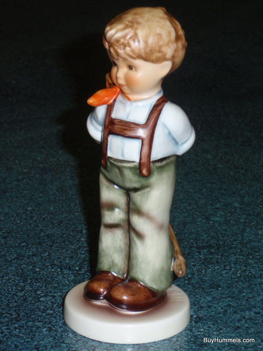 "I Didn't Do It" Goebel Hummel Figurine #626 TMK7 - Little Boy With Bow - CUTE!