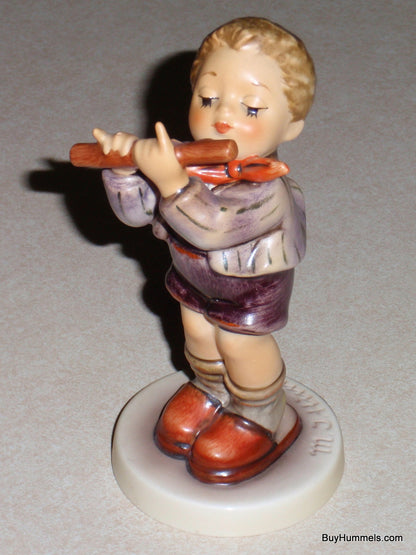 Goebel Hummel Figurine "Morning Concert" #447 TMK6 Boy Playing Flute - CUTE GIFT!