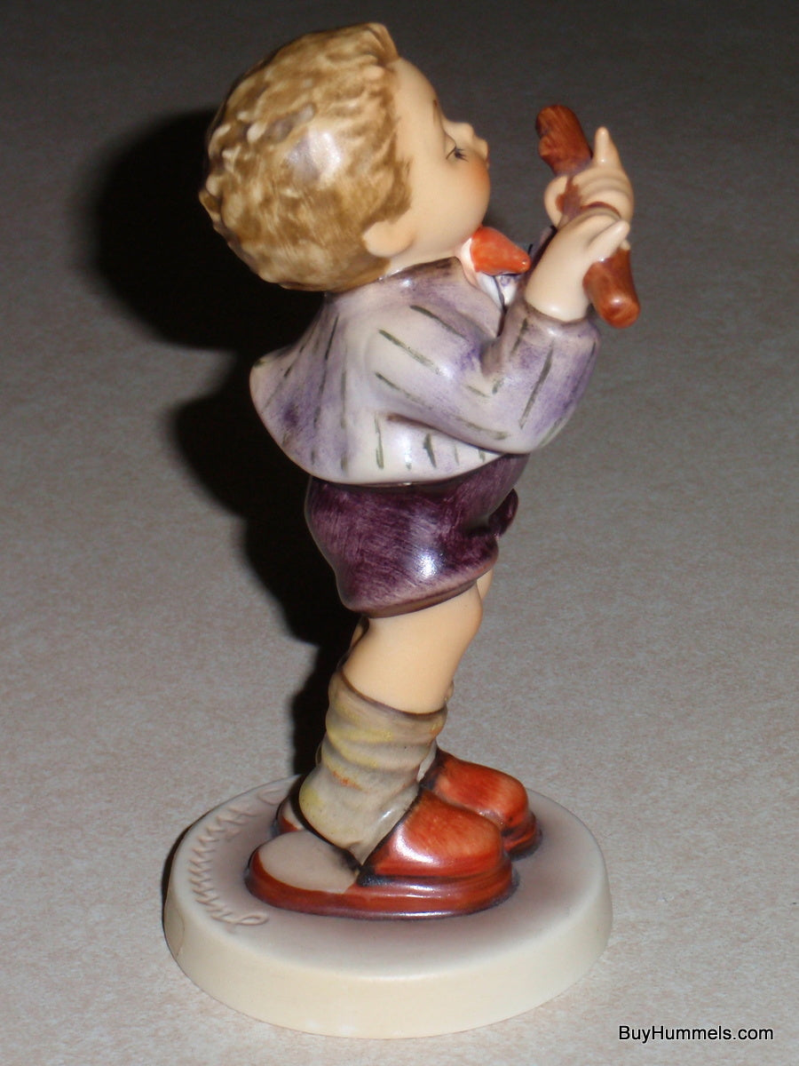 Goebel Hummel Figurine "Morning Concert" #447 TMK6 Boy Playing Flute - CUTE GIFT!