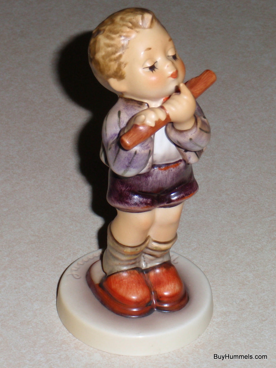 Goebel Hummel Figurine "Morning Concert" #447 TMK6 Boy Playing Flute - CUTE GIFT!