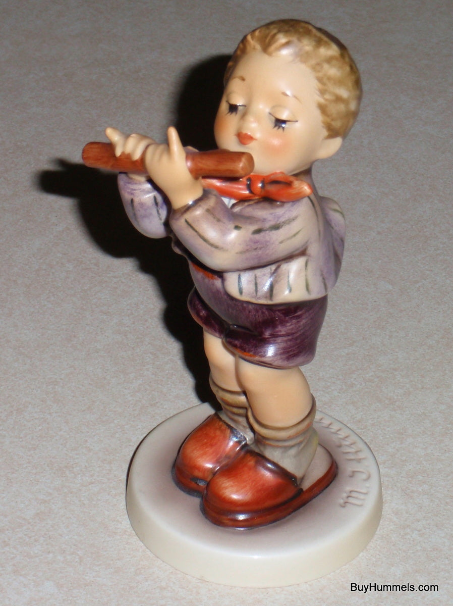 Goebel Hummel Figurine "Morning Concert" #447 TMK6 Boy Playing Flute - CUTE GIFT!