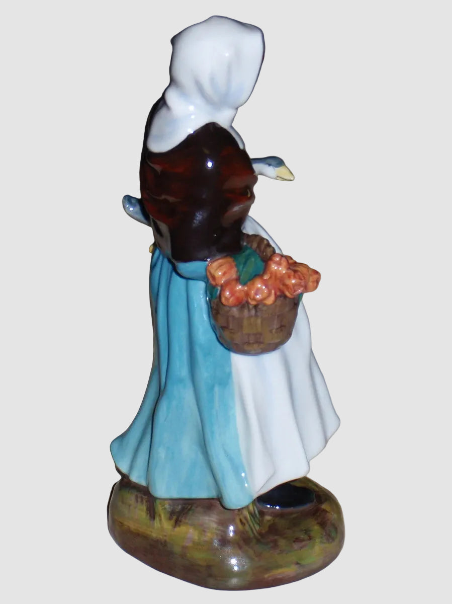 "Country Lass" Royal Doulton Figurine HN1991 - Girl with Goose (7.5")