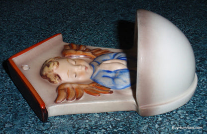 "White Angel Font" Goebel Hummel Holy Water Font #75 - Angelic Prayer (4-1/2")