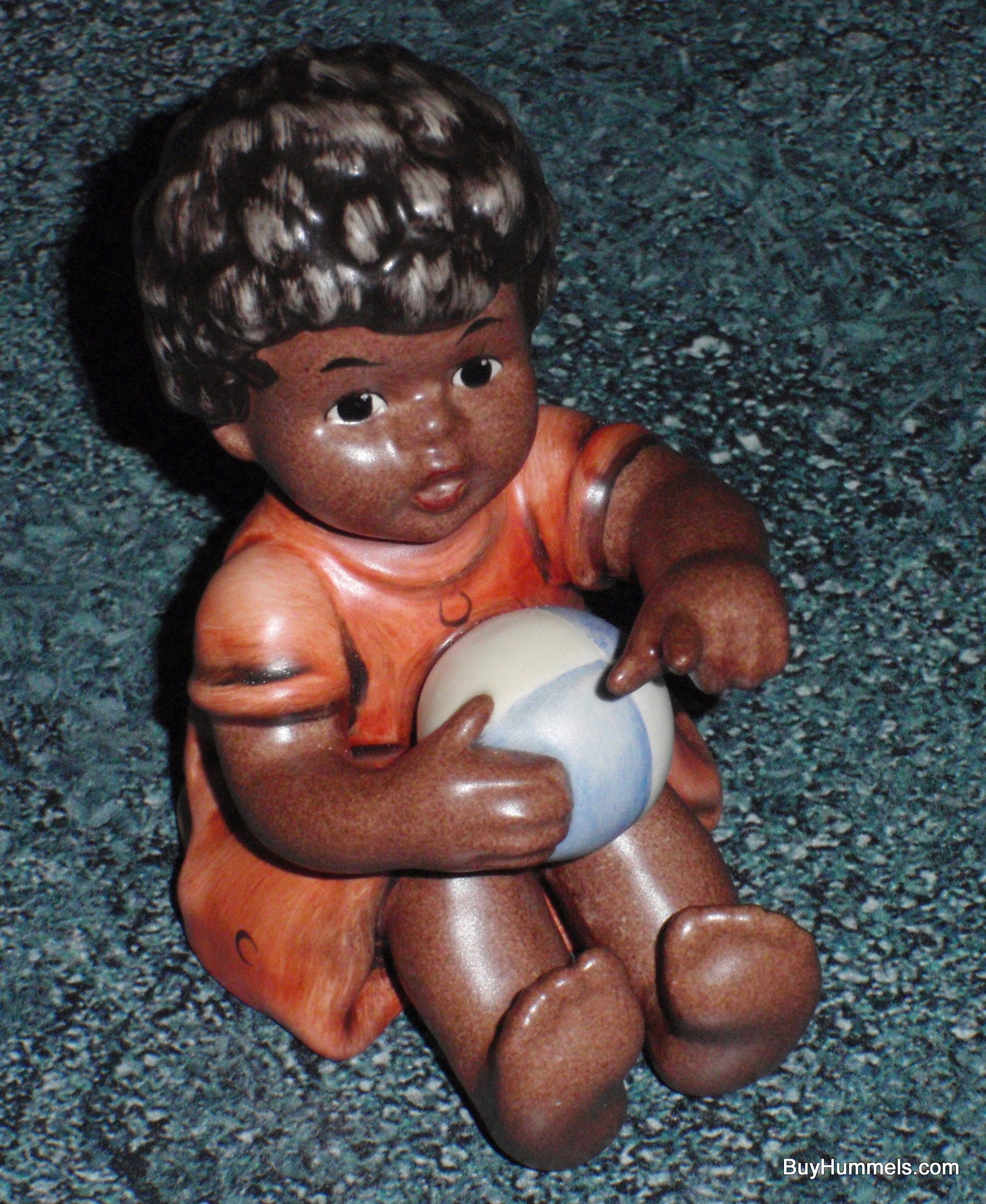 Goebel Hummel African Wanderer #2062 - Girl with Beach Ball - Helmut Fischer Master Sculptor - Millennium Collection TMK-8 Figurine