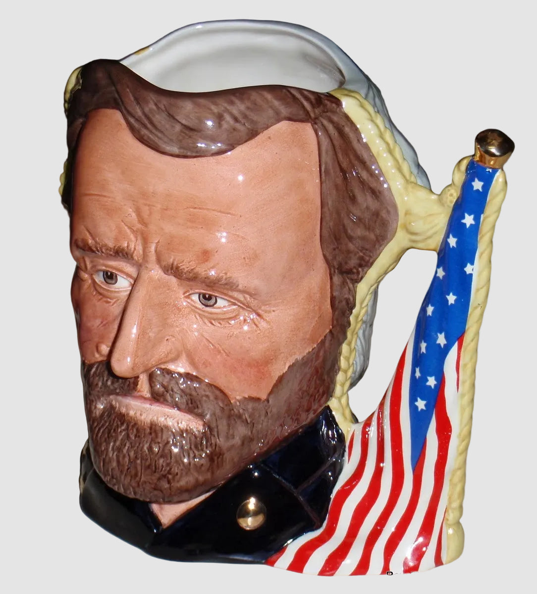 "The Civil War: Ulysses S. Grant & Robert E. Lee" Royal Doulton Character Jug D6698 (7")