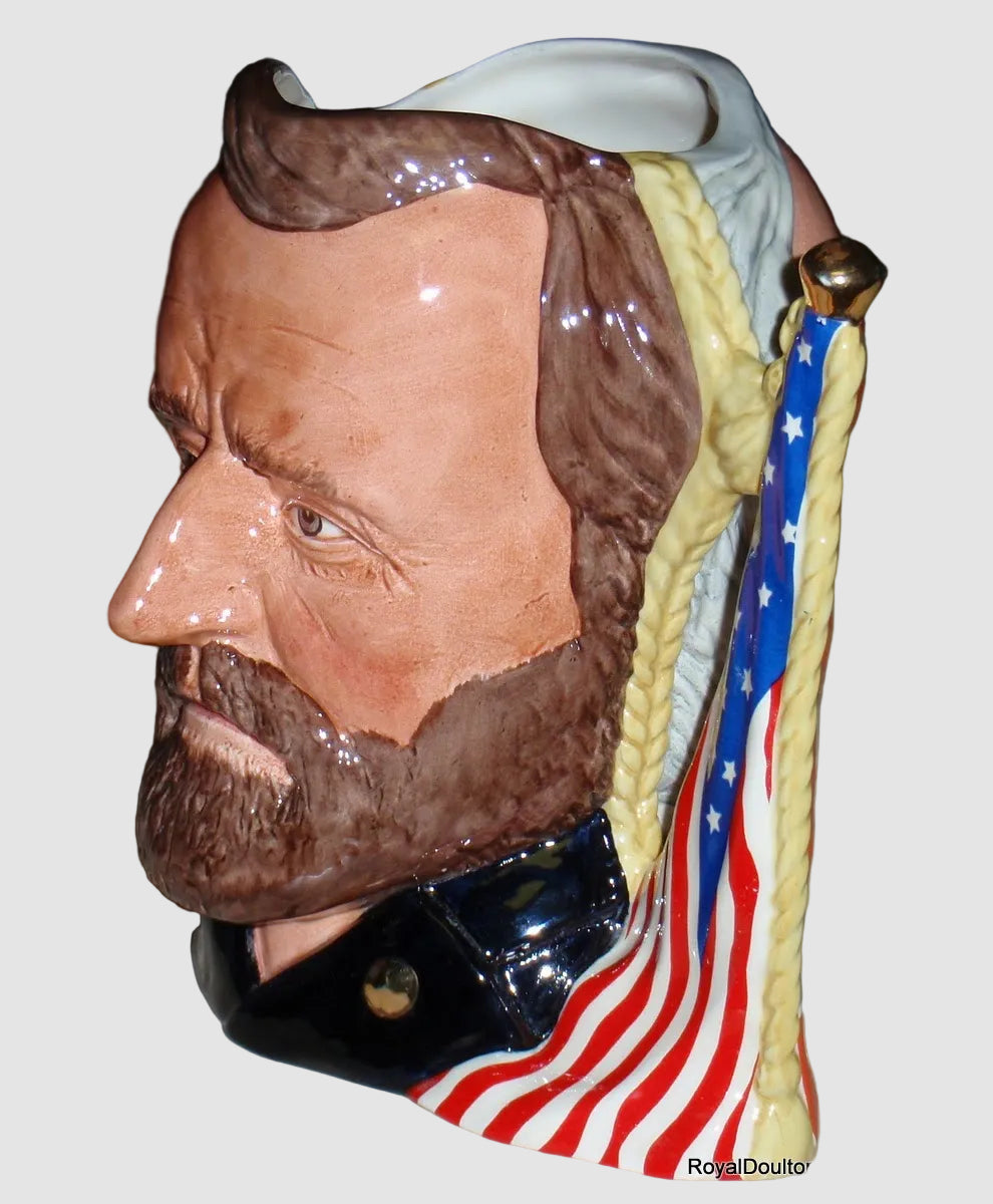 "The Civil War: Ulysses S. Grant & Robert E. Lee" Royal Doulton Character Jug D6698 (7")