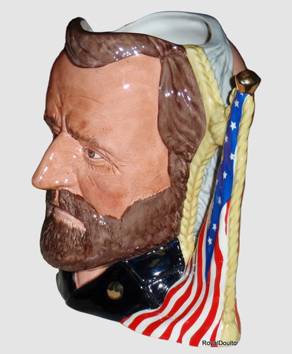 "The Civil War: Ulysses S. Grant & Robert E. Lee" Royal Doulton Character Jug D6698 (7")