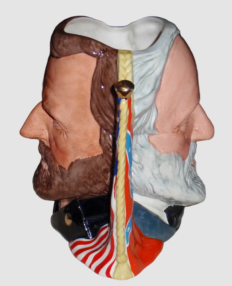 "The Civil War: Ulysses S. Grant & Robert E. Lee" Royal Doulton Character Jug D6698 (7")