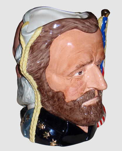 "The Civil War: Ulysses S. Grant & Robert E. Lee" Royal Doulton Character Jug D6698 (7")