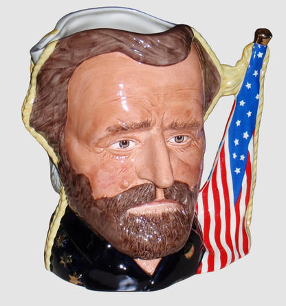 "The Civil War: Ulysses S. Grant & Robert E. Lee" Royal Doulton Character Jug D6698 (7")