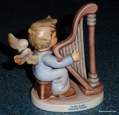 "Heavenly Harpist" Goebel Hummel Angel Figurine #2096/B TMK8 From 2003