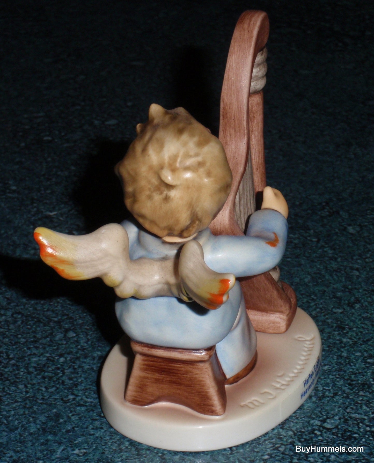 "Heavenly Harpist" Goebel Hummel Angel Figurine #2096/B TMK8 From 2003