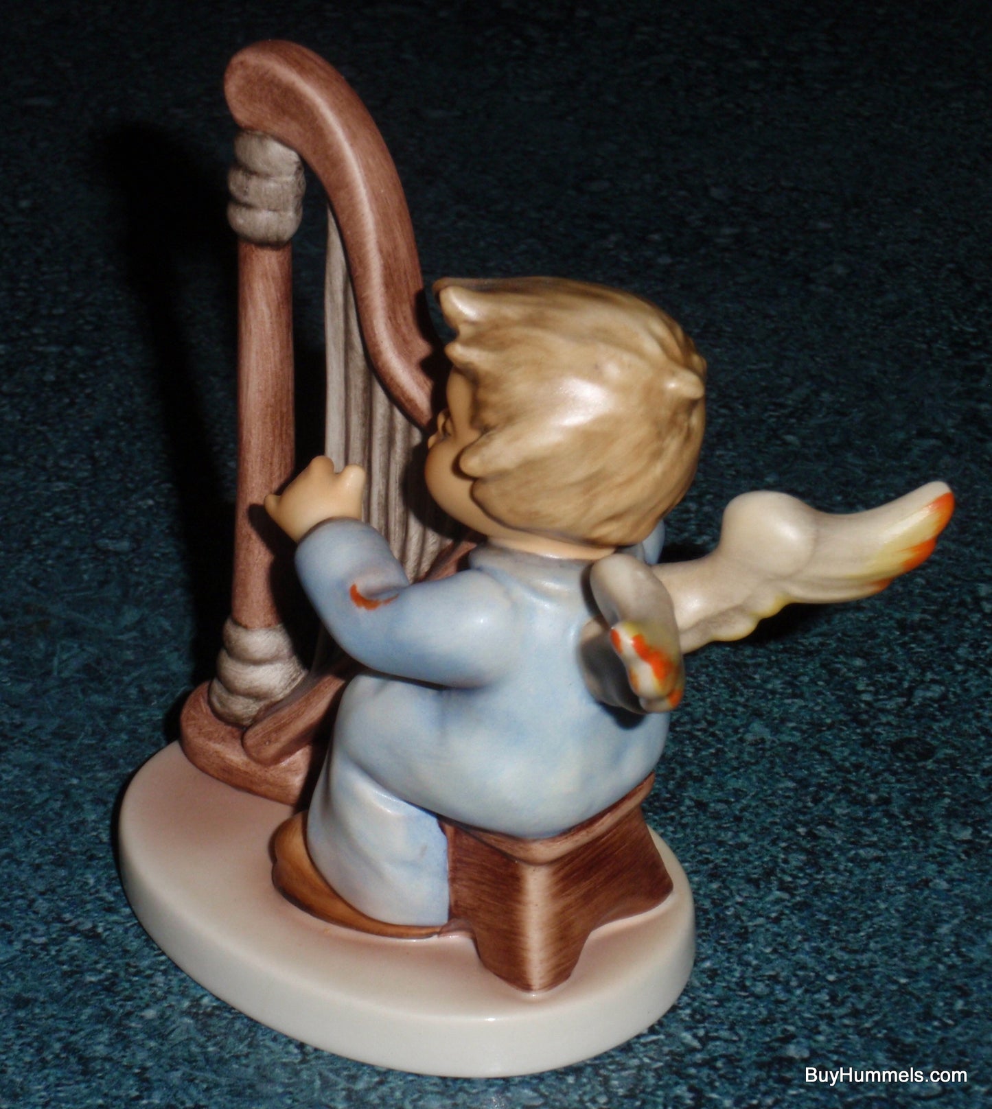 "Heavenly Harpist" Goebel Hummel Angel Figurine #2096/B TMK8 From 2003