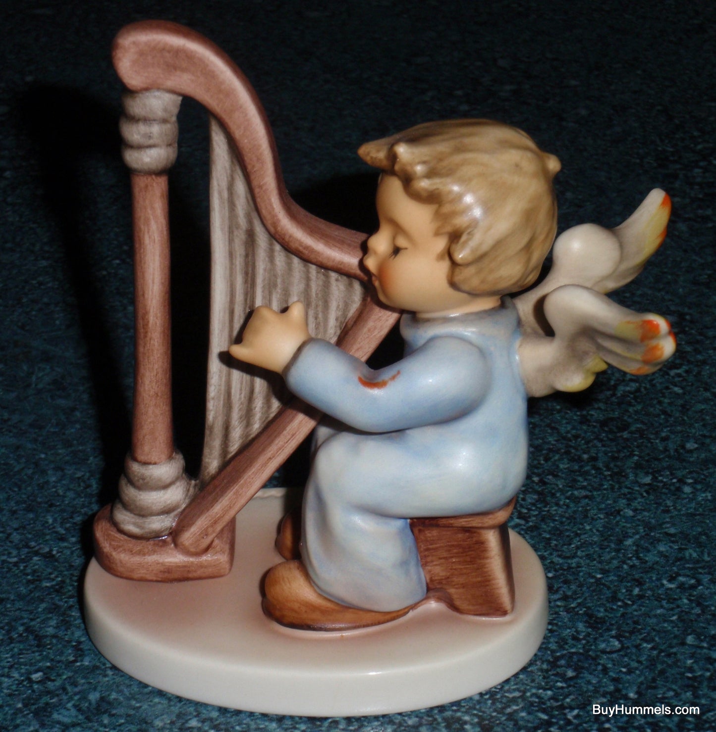 "Heavenly Harpist" Goebel Hummel Angel Figurine #2096/B TMK8 From 2003