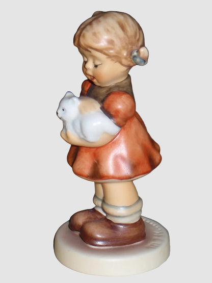 "A Girl's Best Friend" Goebel Hummel Figurine #2101/A - Girl with Cat