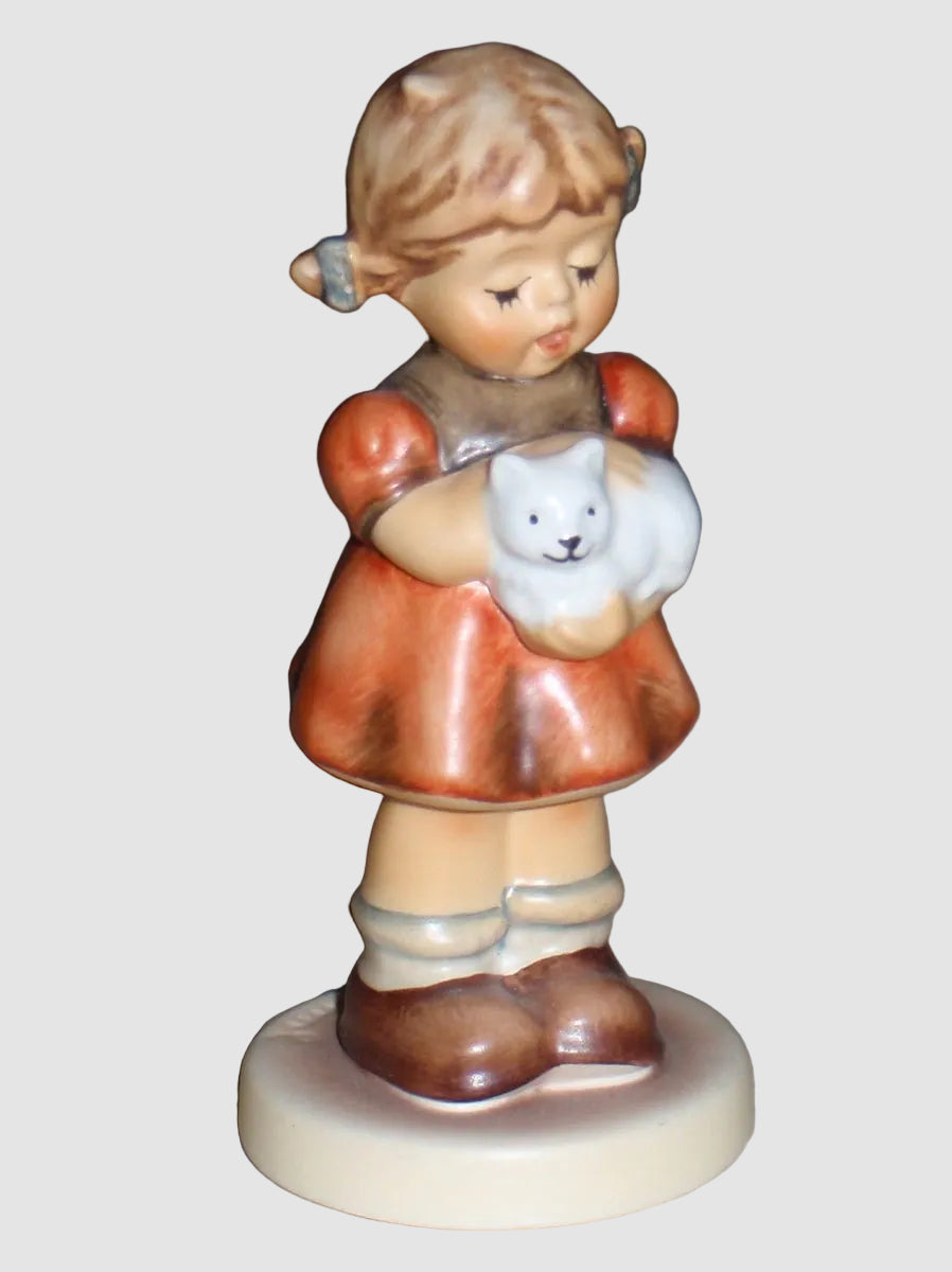 "A Girl's Best Friend" Goebel Hummel Figurine #2101/A - Girl with Cat