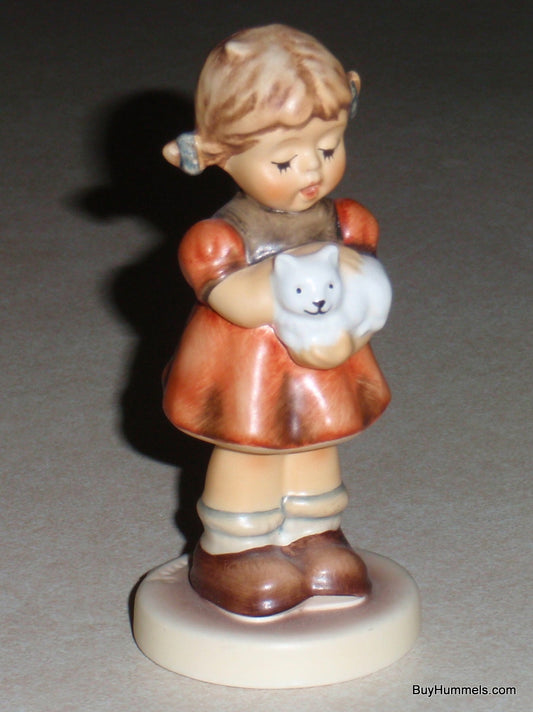 "A Girl's Best Friend" Goebel Hummel Figurine #2101/A - Girl with Cat