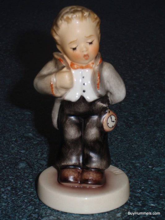 Goebel Hummel Town Mayor #2266 - Boy with Pocketwatch Figurine - Tamara Fuchs Master Sculptor - Authentic TMK8 Dated 2008 German Porcelain