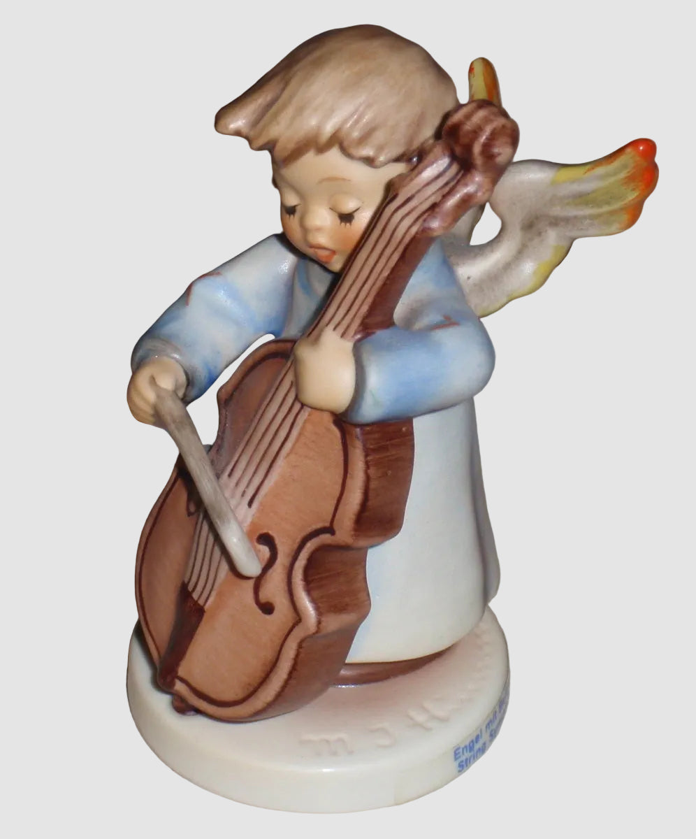 Goebel Hummel String Symphony Angel Figurine 2096 D Cello Music TMK 8 Vintage