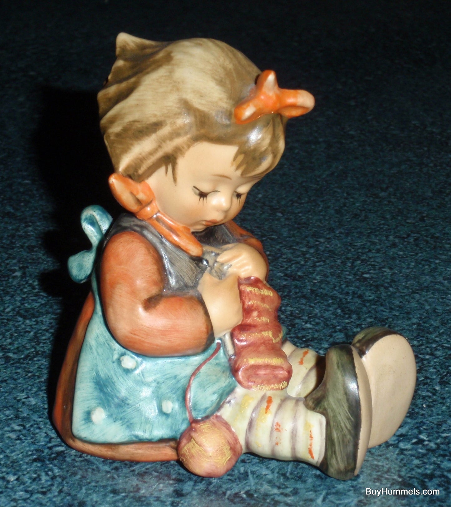 Goebel Hummel Figurine "KNIT ONE PURL ONE" #432 - Little Girl Knitting!