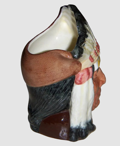 "North American Indian" Royal Doulton Character Toby Jug D6614 (4")
