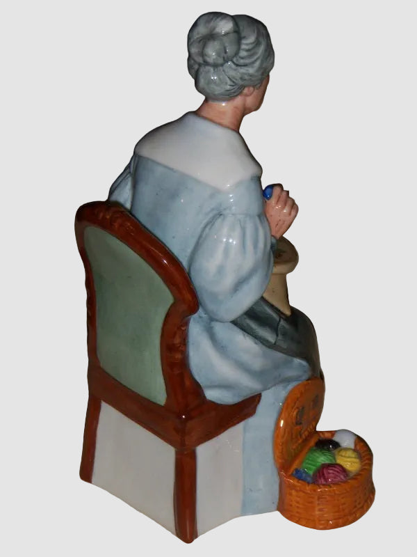 "Embroidering" Royal Doulton Figurine HN2855 - Grandmother (7.5")